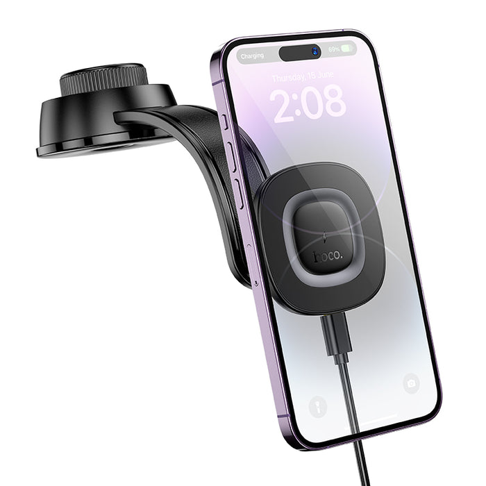 hoco. 15W Magnetic Wireless Charging Phone Holder for Dashboard