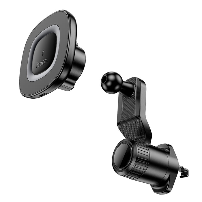 hoco. 15W Magnetic Wireless Charging Phone Holder for Air Vent Hook Locking
