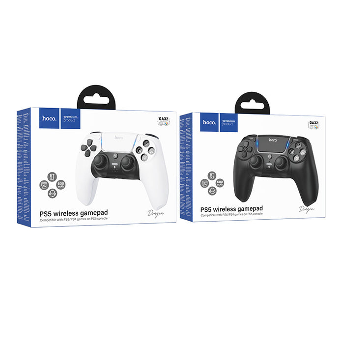 Wireless Gaming Controller for PS5 with Dual-Motor Haptics & Integrated Audio (GA32)