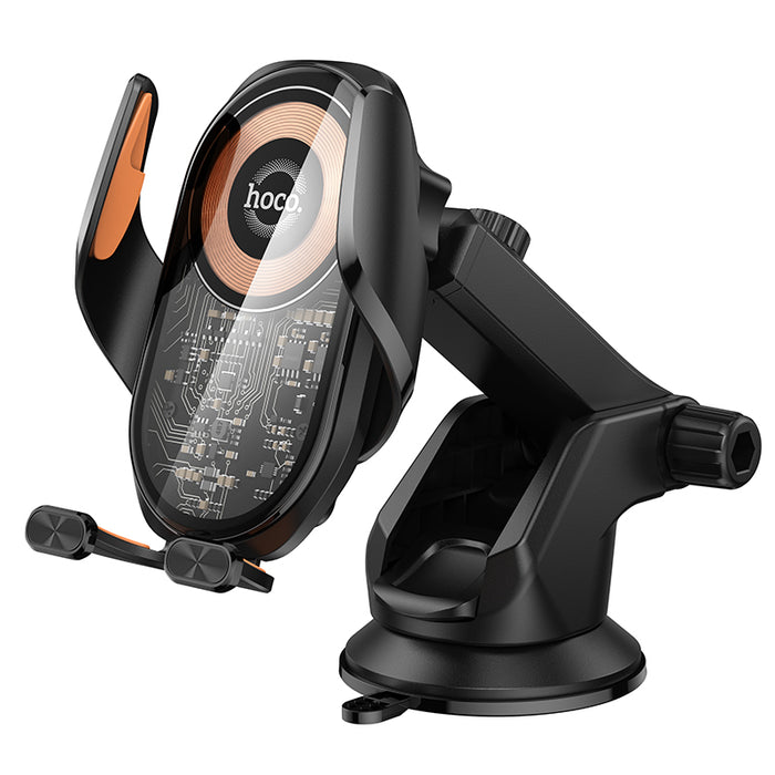 hoco. 15W Wireless Charging Phone Holder with  Transparent Design