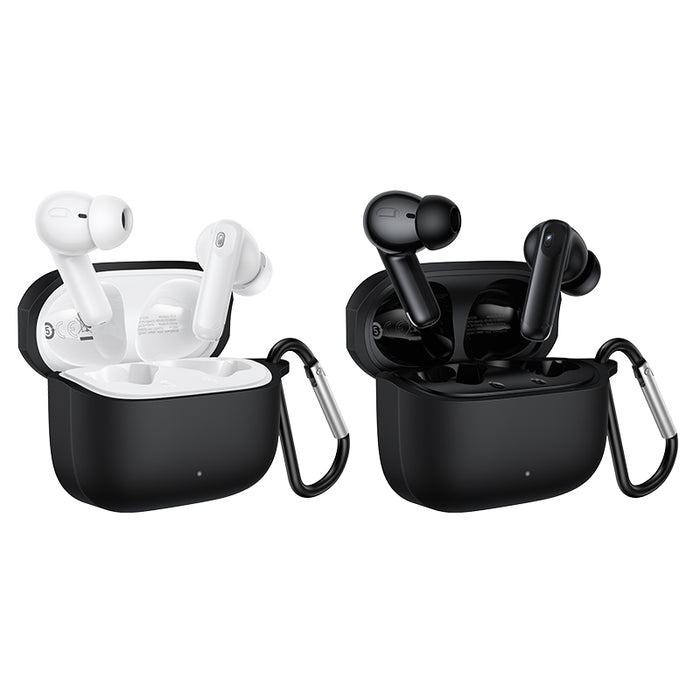 Semi-In-Ear TWS Earbuds with 7 Hours, Carry Case and Snap Hook (EQ30)