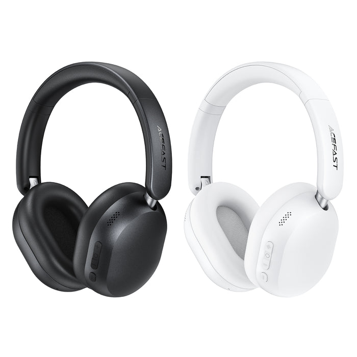 Premium Wireless Headset with -48dB Hybrid ANC Noise Cancellation, 80 Hours (H12)