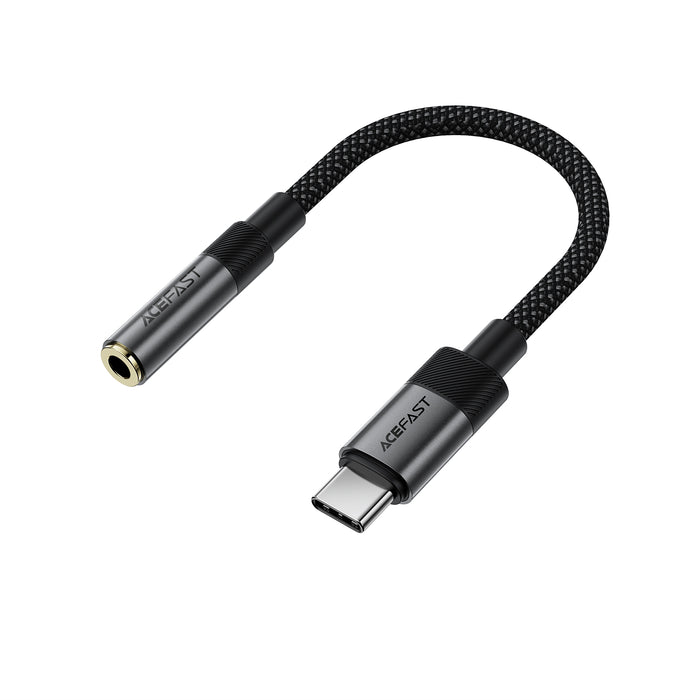Premium Nylon Braided USB-C to 3.5mm Aux Audio Adaptor (J12)