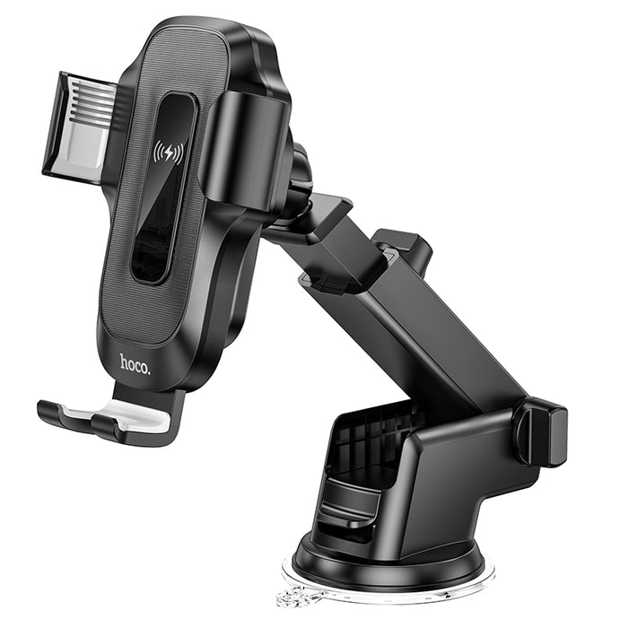 15W Automatic Clamping Wireless Charging Phone Holder for Windshield / Dashboard (HW3)