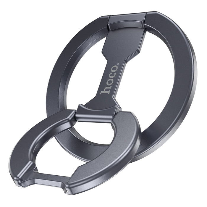 Double-Sided Magnetic Phone Ring Holder | Ultra-Slim Aluminum MagSafe Grip & Multi-Angle Double Ring Kickstand (GH9)