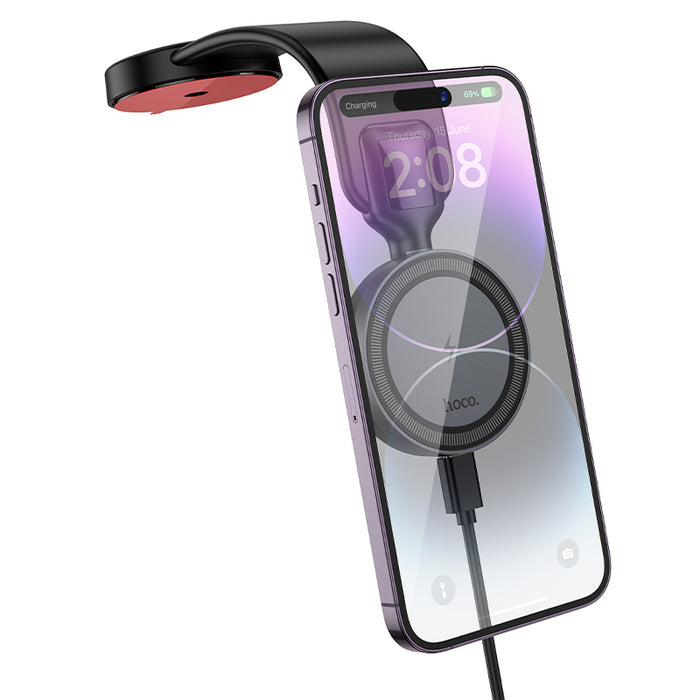 hoco. 15W Magnetic Wireless Charging Phone Holder for Dashboard