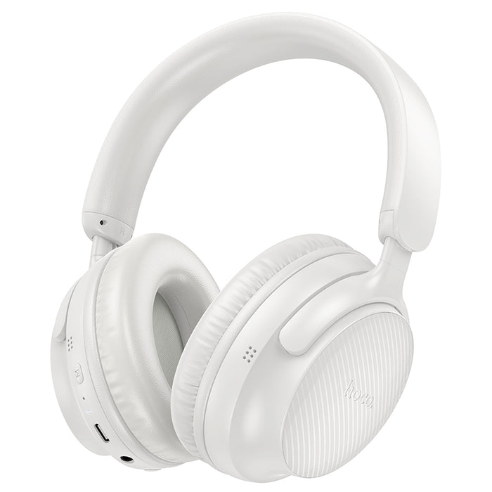 hoco. Premium Bluetooth Headset w/ 46 Hours, Lightweight Comfort Fit [White]