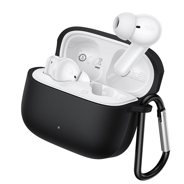 Semi-In-Ear TWS Earbuds with 7 Hours, Carry Case and Snap Hook (EQ30)