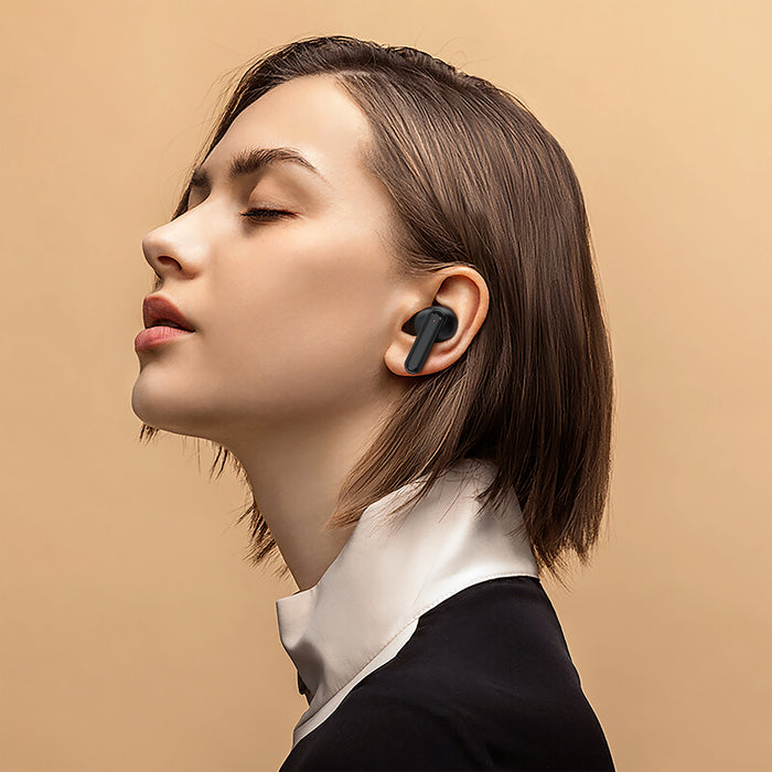 Premium TWS Earbud with Smart Screen, AI Smart ANC Noise Cancellation -35dB, IPX4 Waterproofing, 8 Hours (W6)