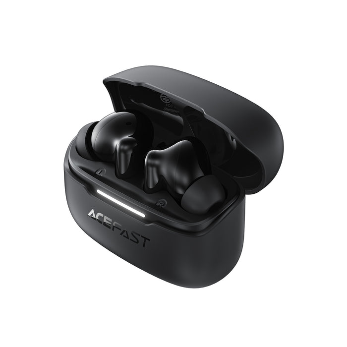 Premium TWS Earbud with 6 Mic, Hybrid ANC Noise Cancellation -52dB, IPX4 Waterproofing, 6 Hours, 10 Min Fast Charging (W5)