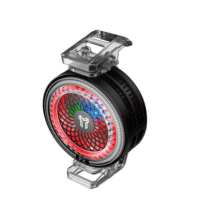 Magnetic Mobile Gaming AI Cooling Fan with RGB Light, 7300 RPM & Universal Clip (GA6)