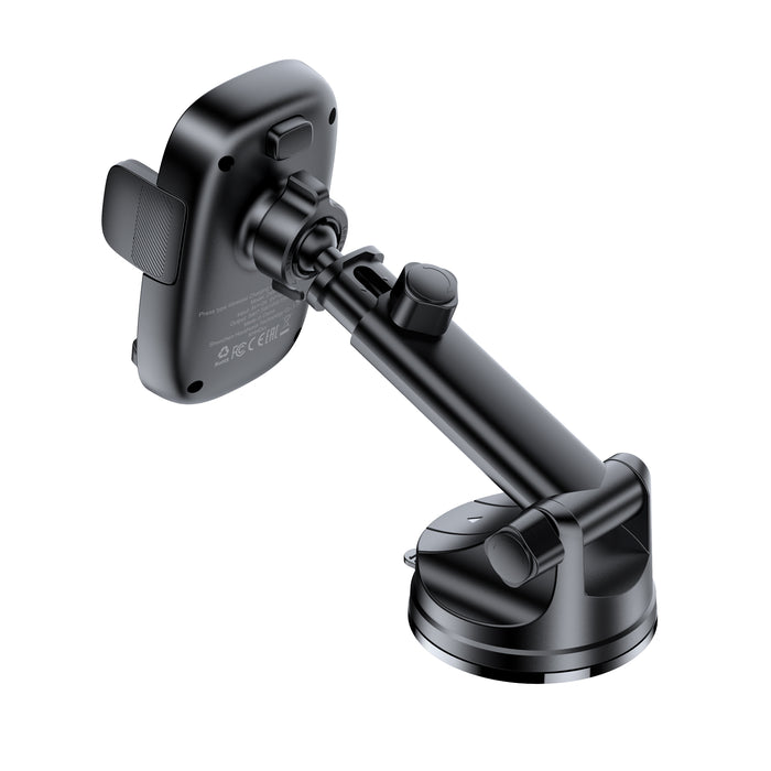 15W Wireless Charging Phone Holder for Windshield / Dashboard (D49)