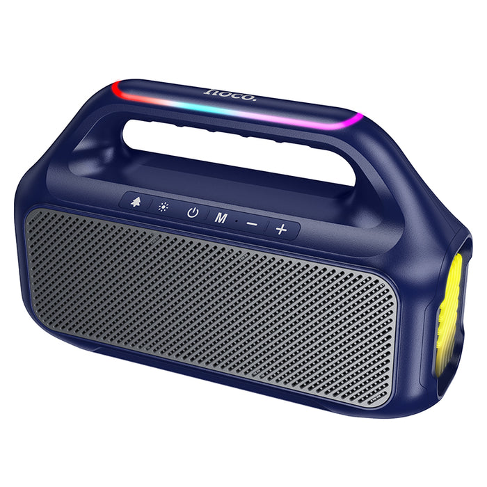 30W Powerful Bluetooth Speaker with LED RGB Light, FM / MicroSD Card / USB / Aux Inputs, TWS Mode (HC47)