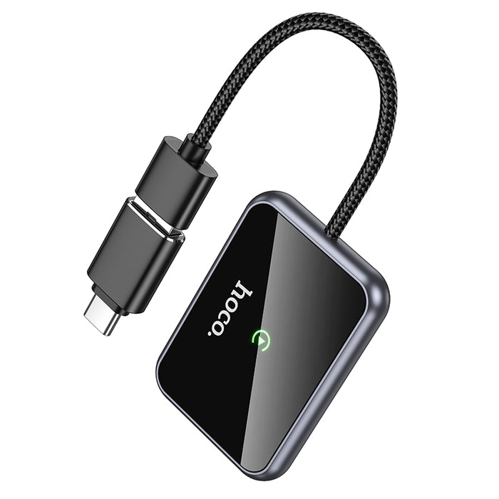 hoco. Wireless Adapter for Apple CarPlay with USB-A & USB-C Connectors