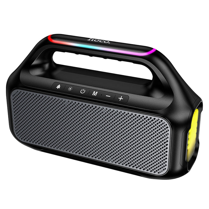 30W Powerful Bluetooth Speaker with LED RGB Light, FM / MicroSD Card / USB / Aux Inputs, TWS Mode (HC47)