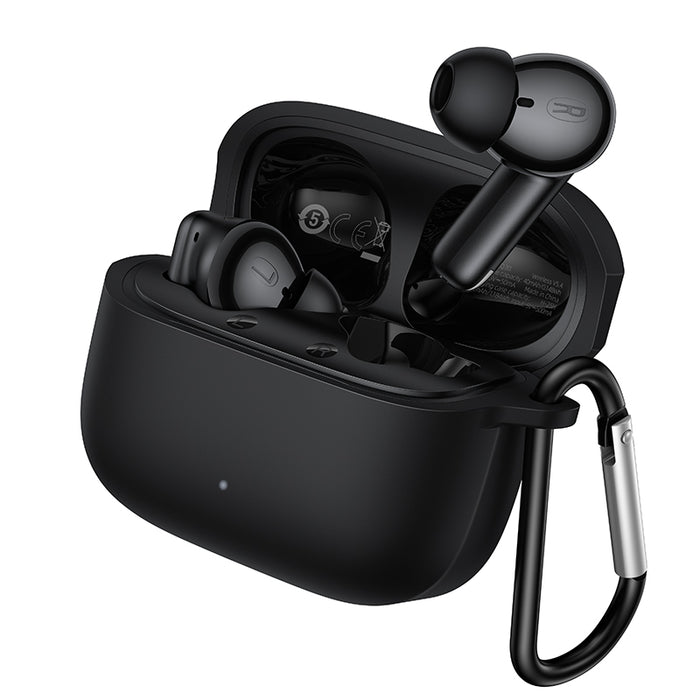 Semi-In-Ear TWS Earbuds with 7 Hours, Carry Case and Snap Hook (EQ30)