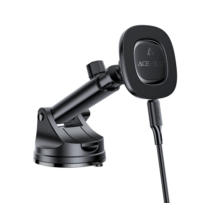 15W Magnetic Wireless Charging Phone Holder for Windshield / Dashboard (D47)