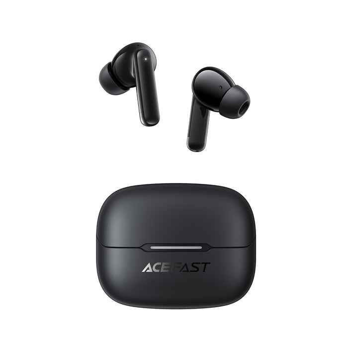 Premium TWS Earbud with 6 Mic, Hybrid ANC Noise Cancellation -52dB, IPX4 Waterproofing, 6 Hours, 10 Min Fast Charging (W5)