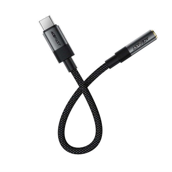 Premium Nylon Braided USB-C to 3.5mm Aux Audio Adaptor (J12)