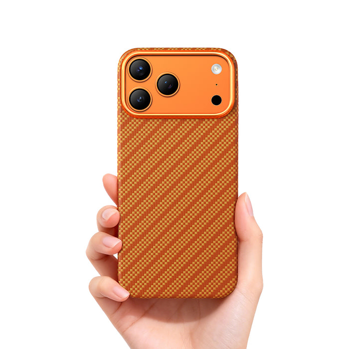 Keephone Robin Genuine Kevlar Case with Classic Stripe | 1500D Aramid Fiber & MagSafe Compatible | iPhone 17 Series (ROBIN)