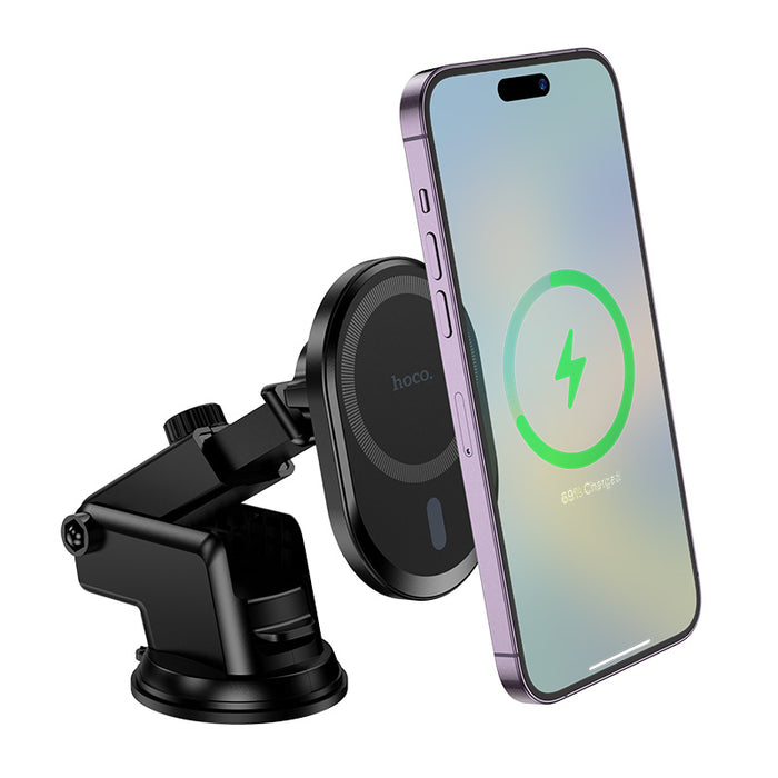 15W Magnetic MagSafe Compatible Wireless Charging Phone Holder with All-in-1 Kit for Windshield, Dashboard, Air Vent (DCA71)