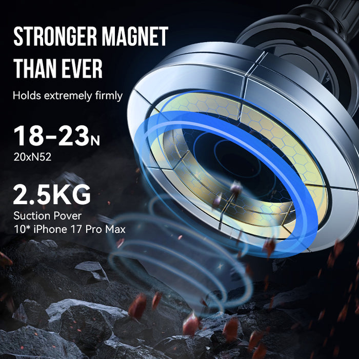 Magnetic Air Vent Phone Mount with 360' Rotation, Hook Locking (H09)