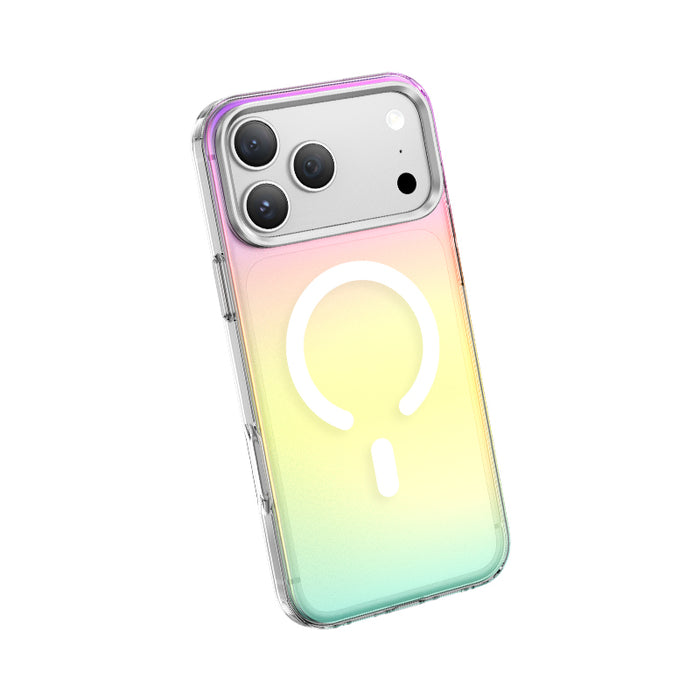Keephone Rainbow Premium Dazzling Chrome Case with Gradient Color | MagSafe Compatible | iPhone 17 Series (RAINBOW)