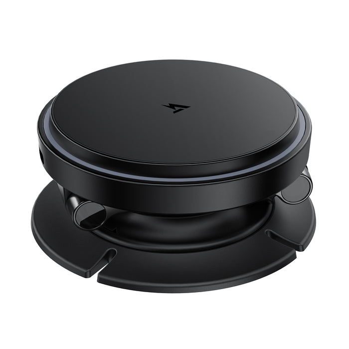 15W Magnetic Wireless Car Charger | Foldable 3-Axis Dashboard Phone Mount (D65)