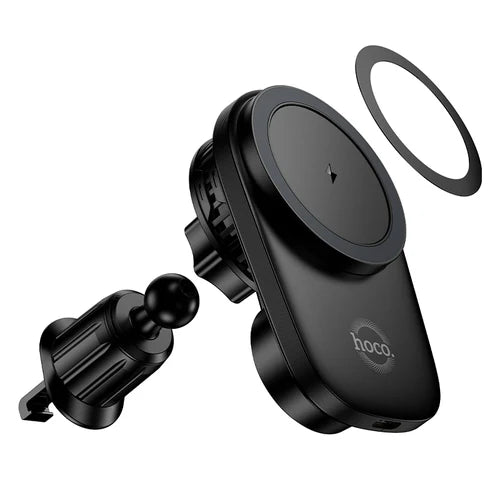 15W Magnetic Wireless Charging Air Vent Phone Holder with Active Cooling (HW36)
