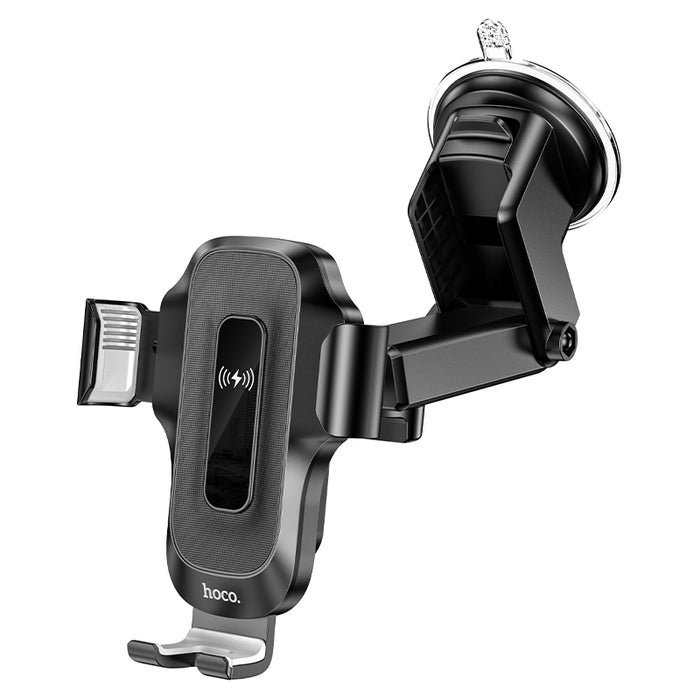 15W Automatic Clamping Wireless Charging Phone Holder for Windshield / Dashboard (HW3)