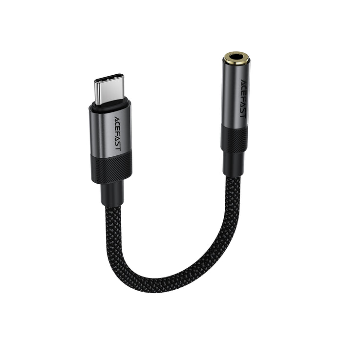 Premium Nylon Braided USB-C to 3.5mm Aux Audio Adaptor (J12)