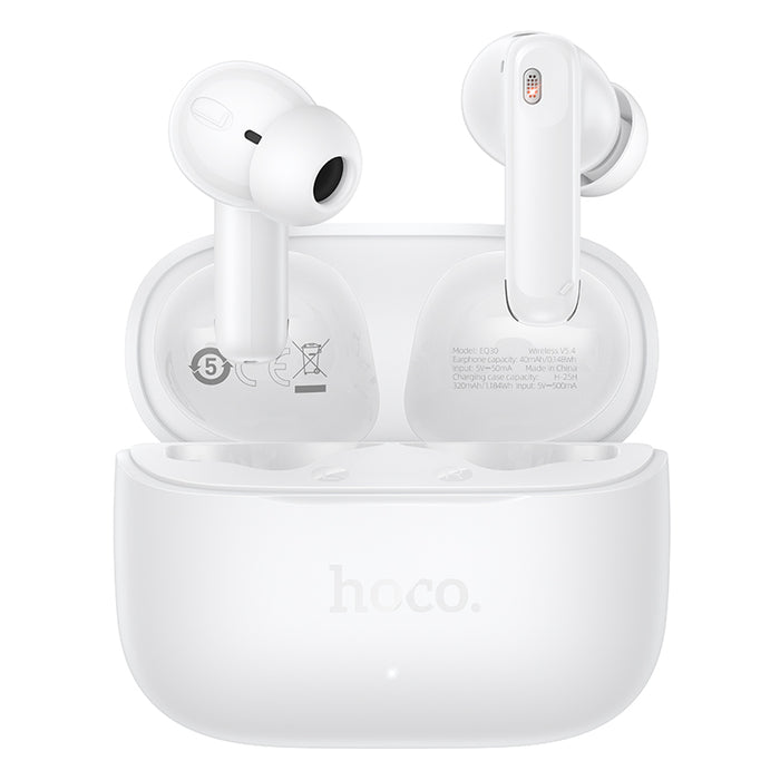 Semi-In-Ear TWS Earbuds with 7 Hours, Carry Case and Snap Hook (EQ30)