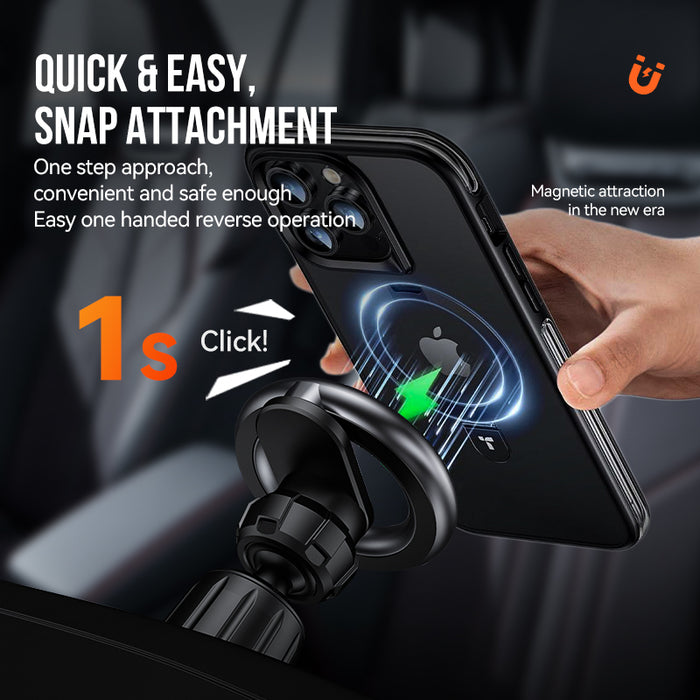 Magnetic Air Vent Phone Mount with 360' Rotation, Hook Locking (H09)