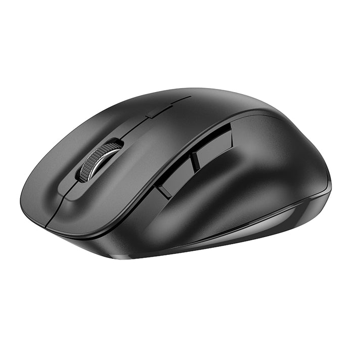 Ergonomic Wireless Mouse with Nano Receiver, Dual Mode 2.4G + Bluetooth, 3-Level Adjustable DPI (GM24)
