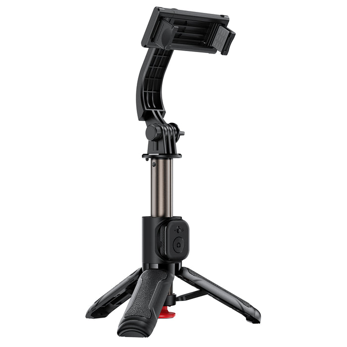 Premium 0.63m Selfie Stick with Drop-to-Open Tripod | Mini Portable Aluminum Stand with Bluetooth Remote (E43)