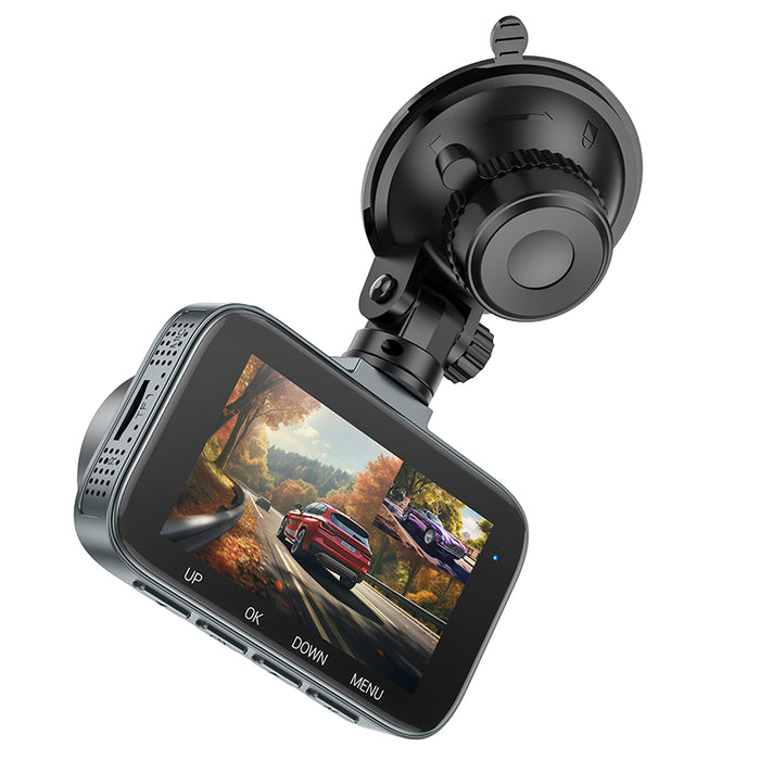 hoco. Front and Rear Dash Camera for Car with 3 inch IPS HD Display, 1080P/30FPS