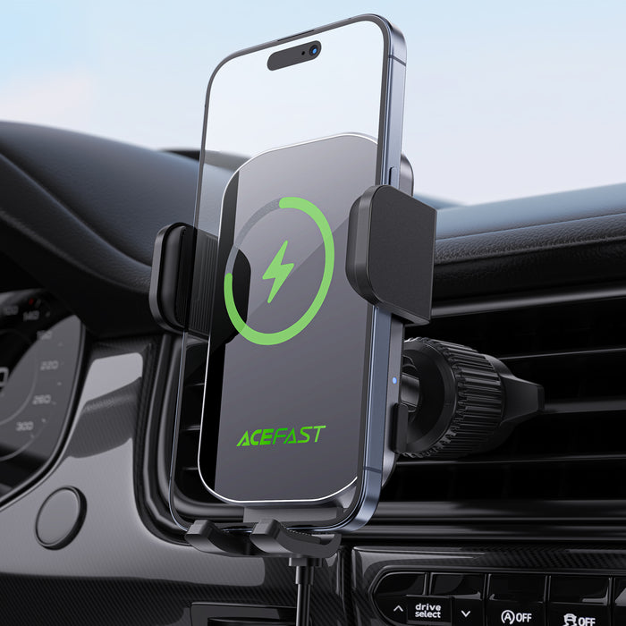 Acefast 15W Auto-Alignment Automatic Clamping Wireless Charging Phone Holder for Air Vent