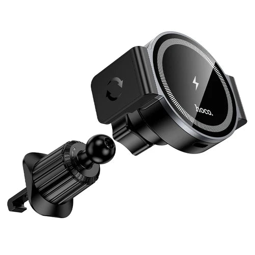 15W Wireless Charging Magnetic 2-in-1 Air Vent Phone Holder – Magnetic or Clamp Mount (HW35)