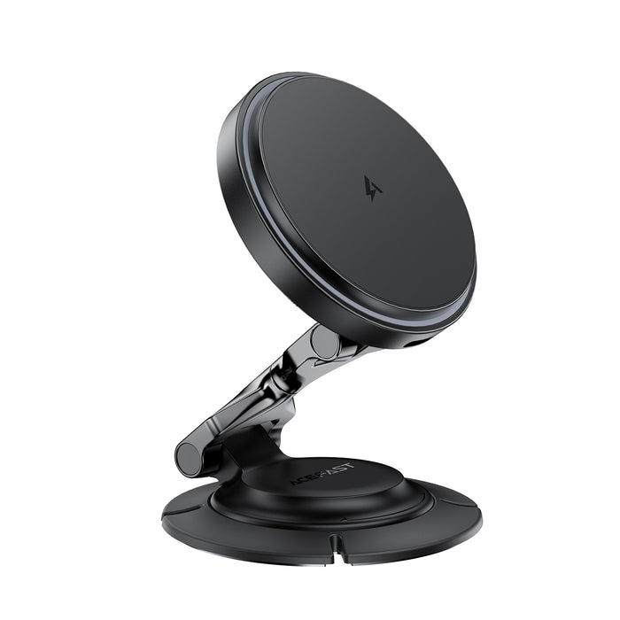 15W Magnetic Wireless Car Charger | Foldable 3-Axis Dashboard Phone Mount (D65)