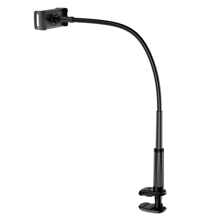 Flexible Gooseneck Tablet & Phone Mount | 360° Adjustable "Lazy Holder" Stand for Bed & Desk (E40)