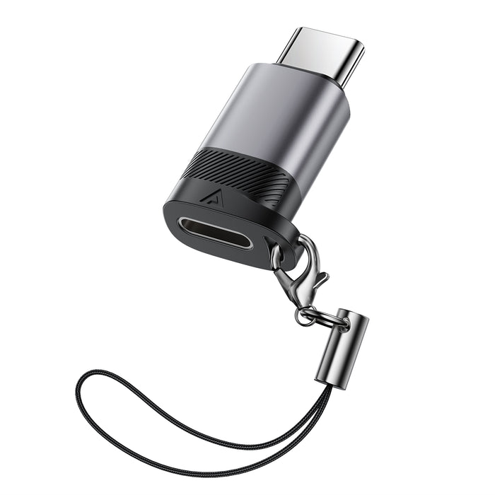 Premium Nylon Braided Lightning to USB-C Adapter | 60W Fast Charging & Data Sync Dongle (J19)