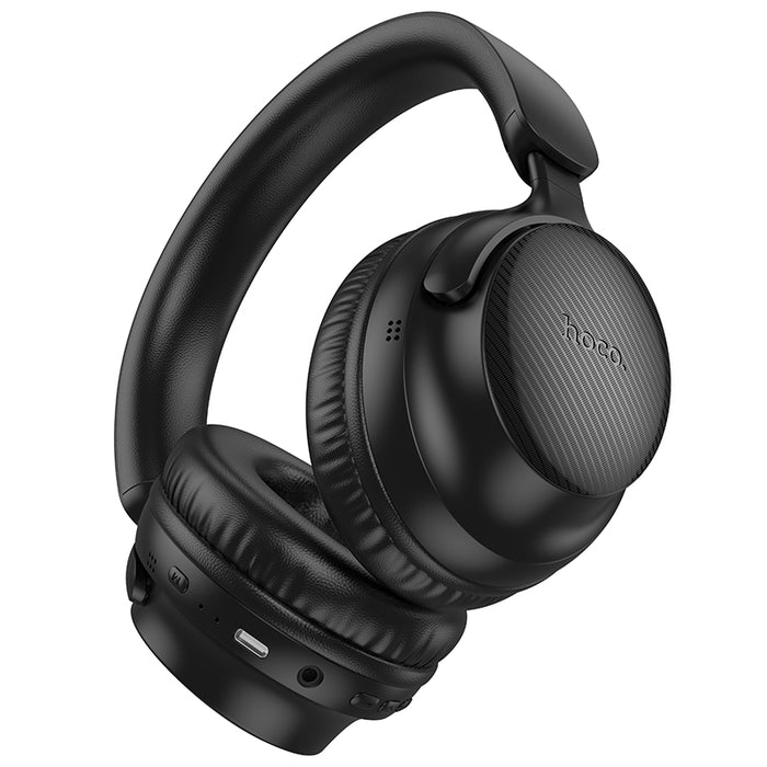 hoco. Premium Bluetooth Headset w/ 46 Hours, Lightweight Comfort Fit [Black]