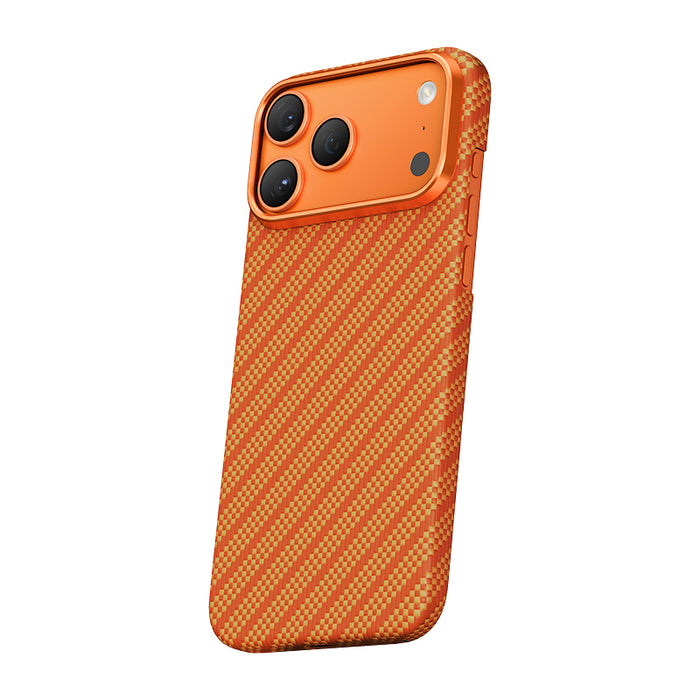 Keephone Robin Genuine Kevlar Case with Classic Stripe | 1500D Aramid Fiber & MagSafe Compatible | iPhone 17 Series (ROBIN)