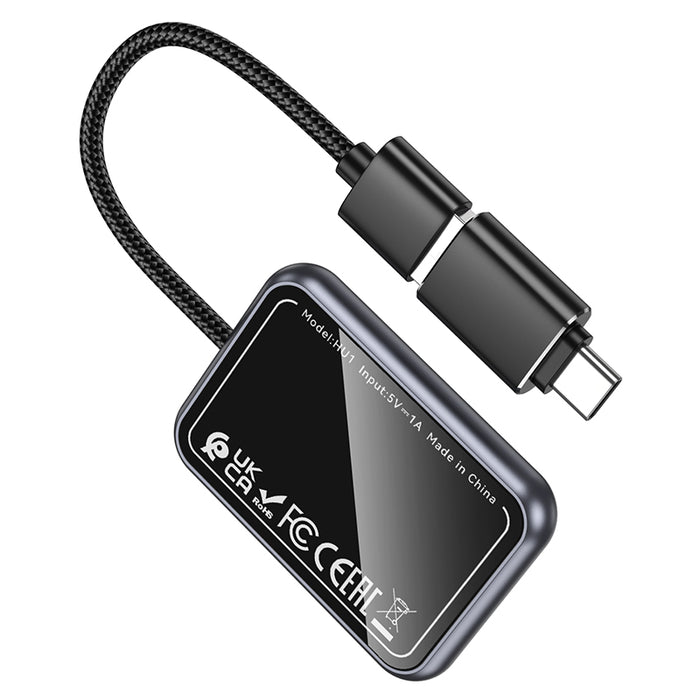 hoco. Wireless Adapter for Apple CarPlay with USB-A & USB-C Connectors