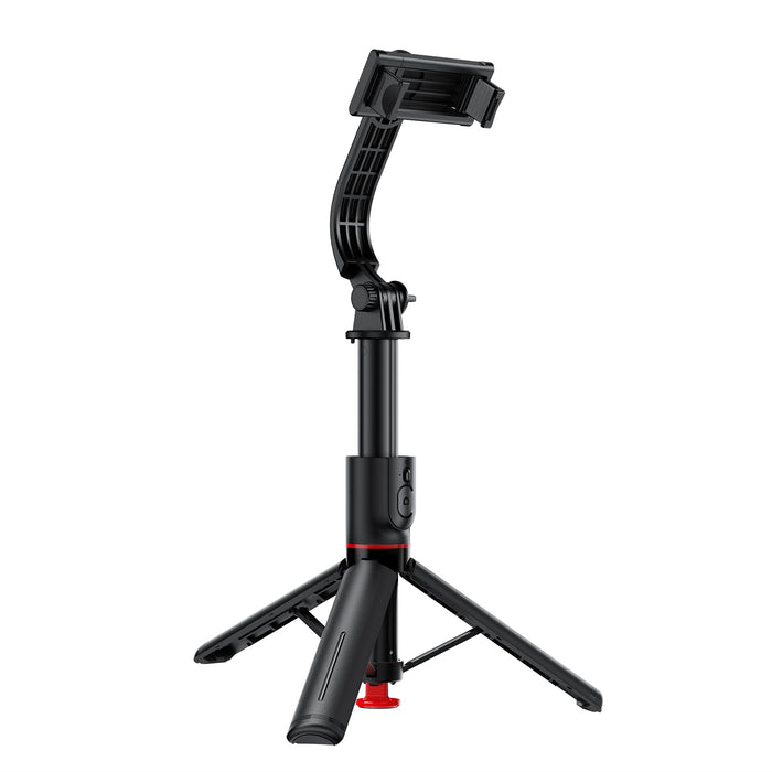 Premium 1.05m Selfie Stick with Drop-to-Open Tripod | Portable Aluminum Stand with Bluetooth Remote (E42)