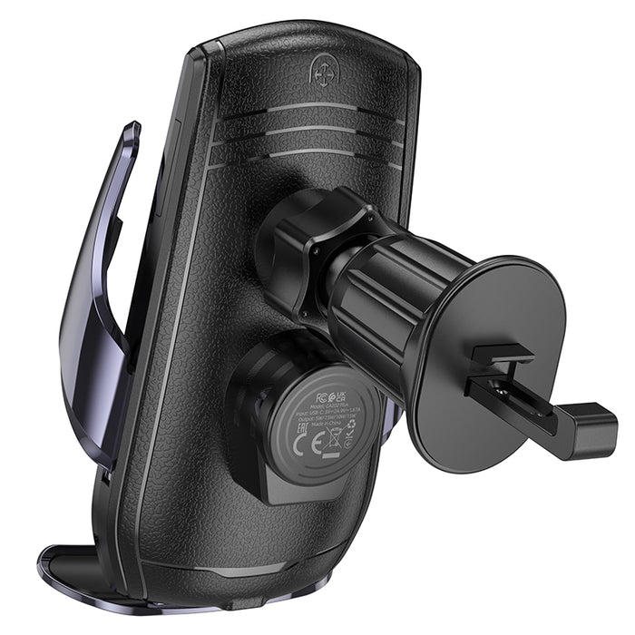 15W Automatic Clamping Wireless Charging Air Vent Phone Holder (CA202 Plus)