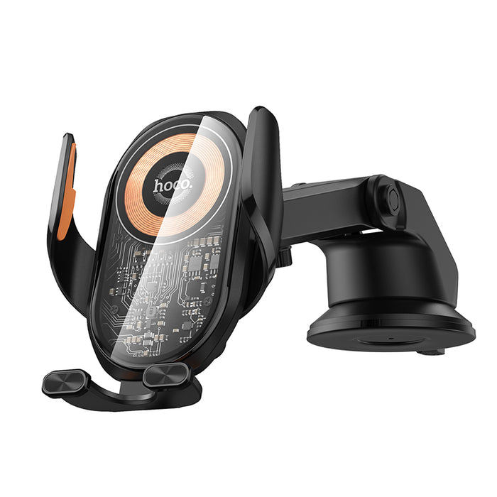 hoco. 15W Wireless Charging Phone Holder with  Transparent Design