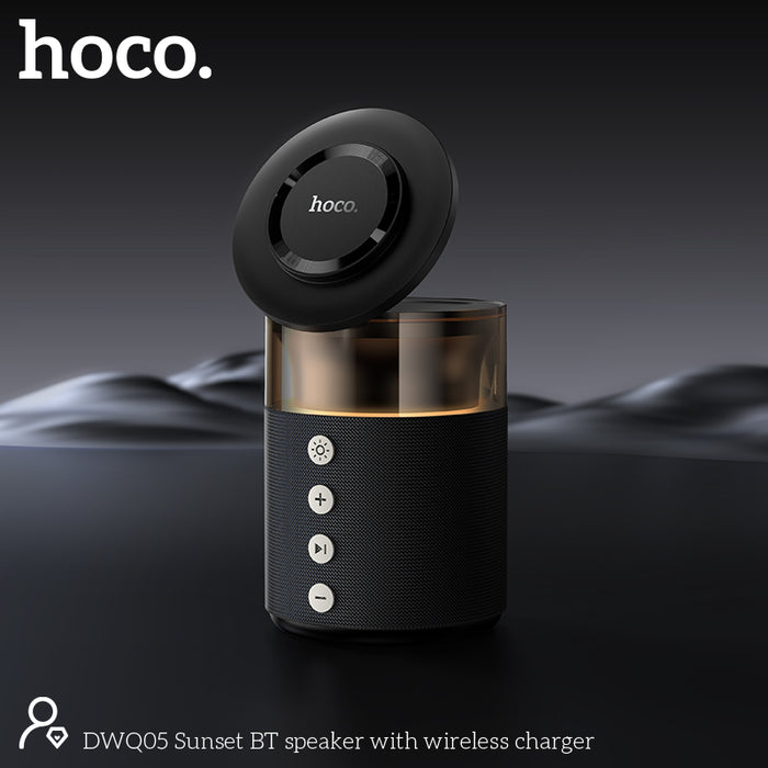 15W 4-in-1 Magnetic Wireless Fast Charger, with Wireless Speaker, Ambient Light (DWQ05)