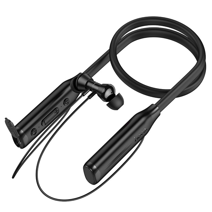 Neckband Bluetooth Earphone w/ MicroSd Card Input, 150 Hours, LED Battery Display (ES62 Plus)