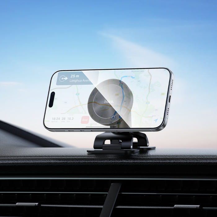 Magnetic Dashboard Phone Holder with Double-Leg Support Base, Ideal for Curved Dashboard (H97)